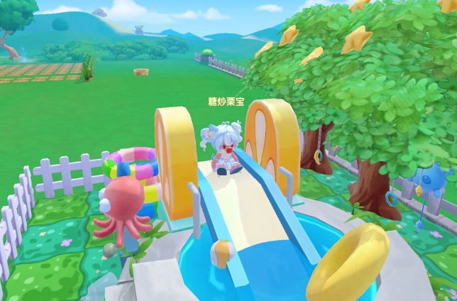 摩尔庄园双人滑梯怎么用1