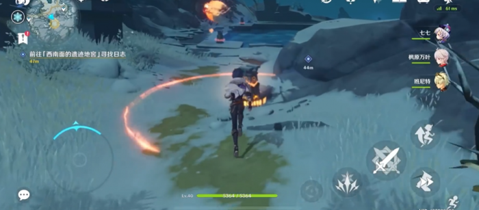 原神星灵洞窟左边两个仙灵怎么开1