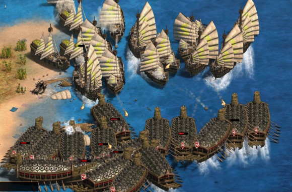 帝国时代2露梁海战怎么打1