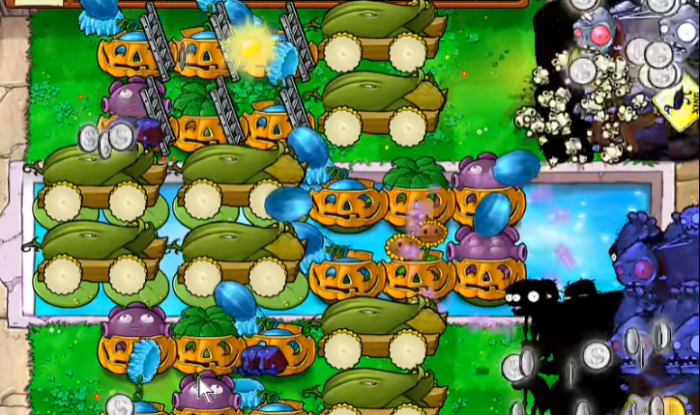 植物大战僵尸如何快速搭梯子1