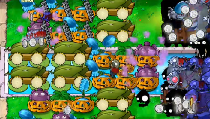 植物大战僵尸如何快速搭梯子2