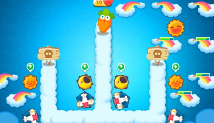 保卫萝卜63关怎么过1