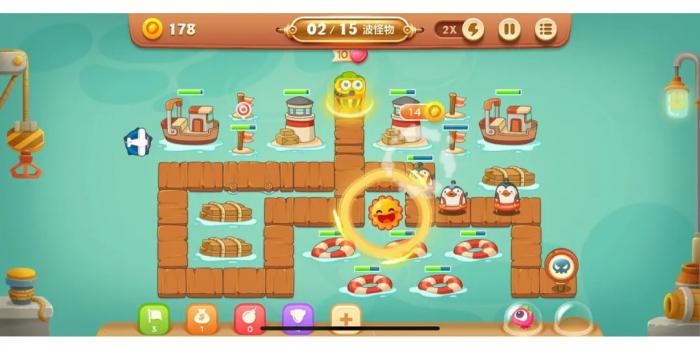 保卫萝卜2第44关怎么过2