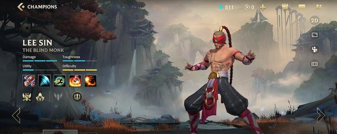 英雄联盟手游盲僧开局佩戴什么1