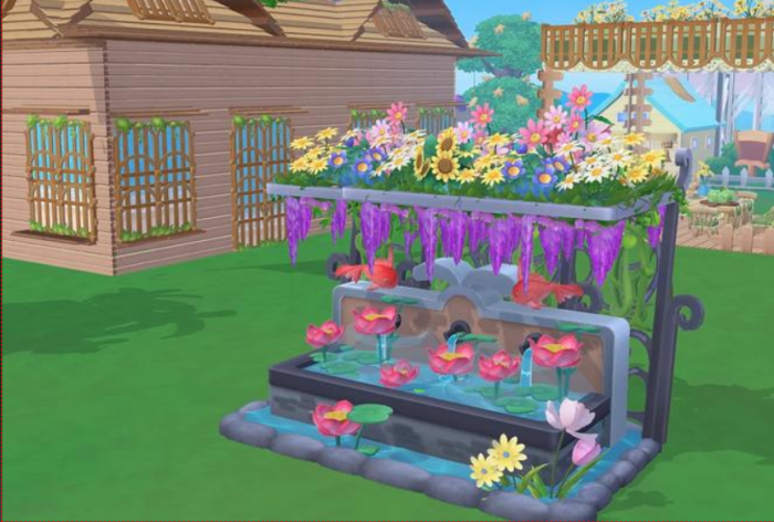 摩尔庄园紫色花架怎么拿走2