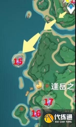 原神鹤观岛全雷神瞳位置 原神2.2雷神瞳图文收集路线 