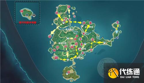 原神鹤观岛全雷神瞳位置 原神2.2雷神瞳图文收集路线 