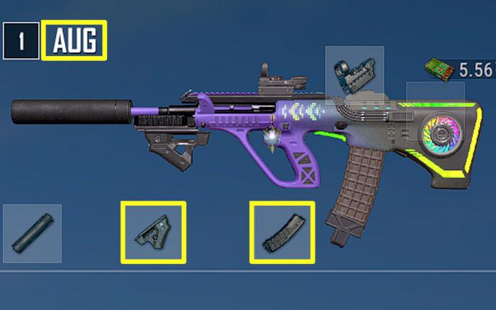 绝地求生AUG配件怎么选1